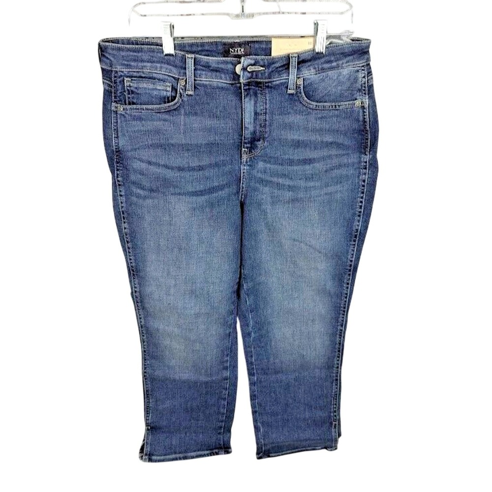 NYDJ Women's Chloe Capri Jeans in Loire Size 10 Tummy Tuck
